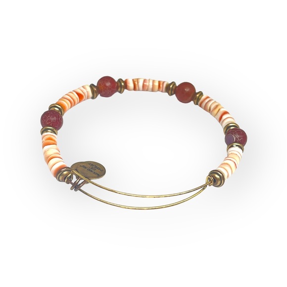 Alex and Ani 𖤗 Terra Horizon Beaded Expand Bangle Bracelet 𖤗 Rafaelian Gold 𖤗 - Picture 7 of 16